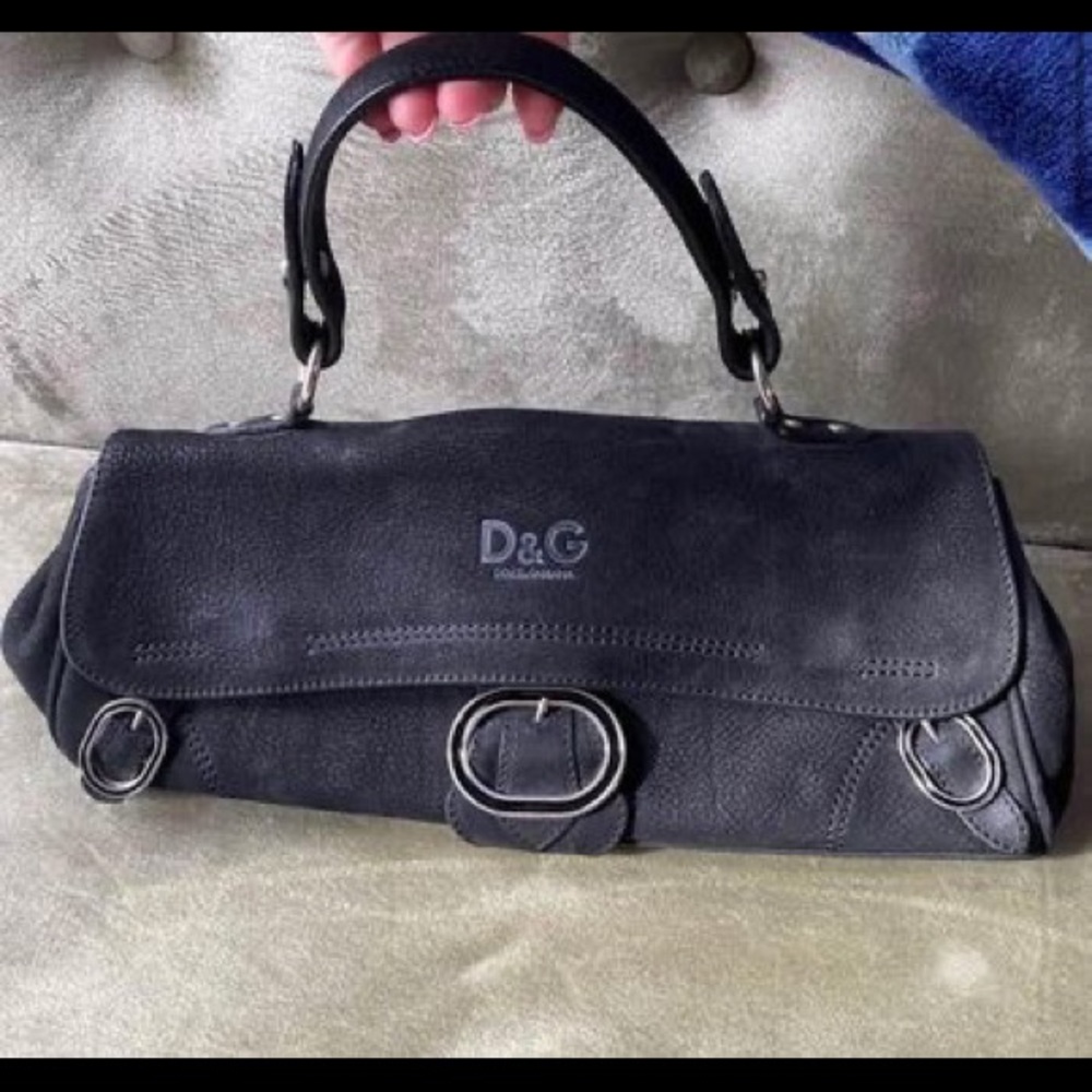 Dolce & Gabbana baguette leather handbag